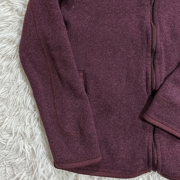 PATAGONIA Women's Better Sweater Full-Zip Hoody Jacket Dark Currant Red - Small - Picture 6 of 9
